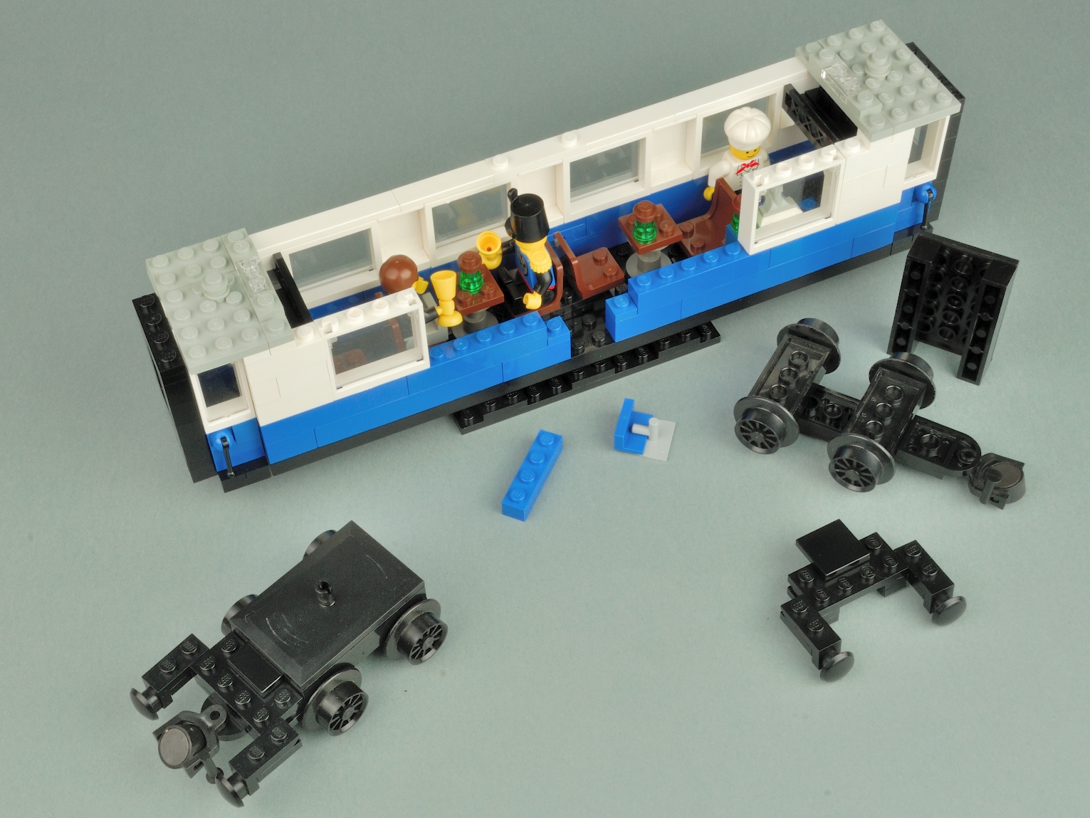 Lego 12V Railway TRAIN Weight Ballast 6x2x2 BLUE 7760 OLD MOD 