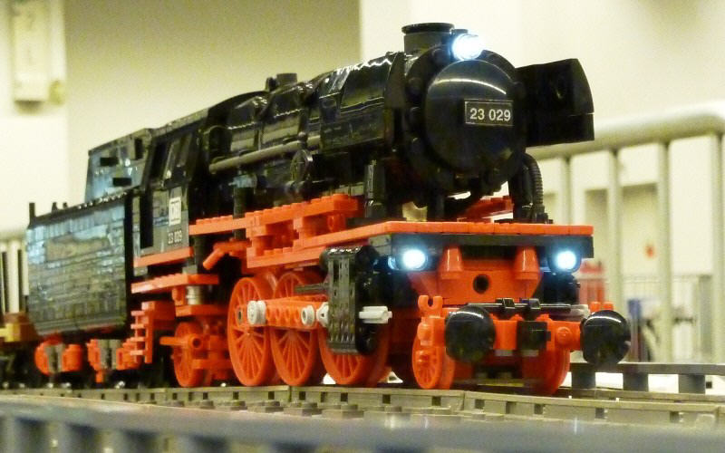 408 Lego Eisenbahn Rad 5x5 für Dampflok Rot 2 Stück