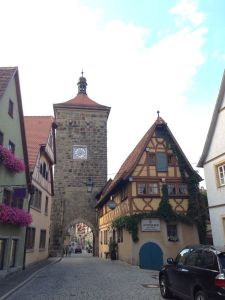 Angekommen in Rothenburg ob der Tauber