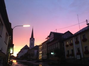 Kurz nach dem abendlichen Gewitter