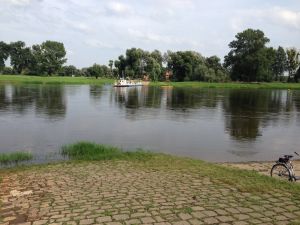 Die Elbe, ohne Hochwasser
