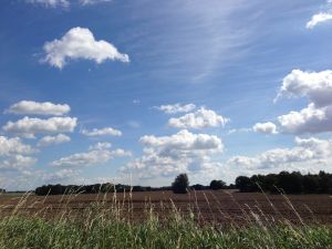 Super Sonne mit Wolken und Rückenwind (!)