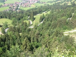 Auffahrt zum Oberjoch