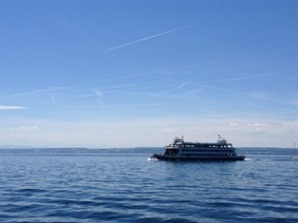 Auf der Fähre zwischen Meersburg und Konstanz