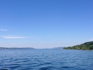 Auf der Fähre zwischen Meersburg und Konstanz