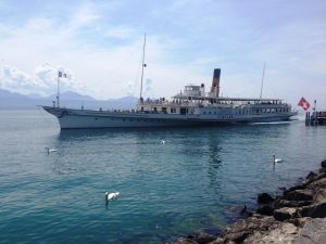 Raddampfer am Genfer See