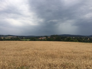 Am Ende des Tages kündigt sich der Wetterumschwung an und kurz darauf begann es zu regnen