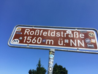 Höchster Punkt der Roßfeld-Panoramastraße (1560 m)