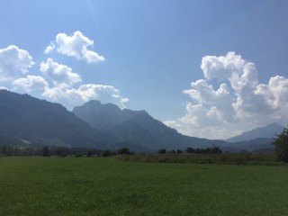 Leider kann man das Schloss Neuschwanstein nur erahnen